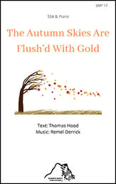 The Autumn Skies Are Flush'd With Gold SSA choral sheet music cover